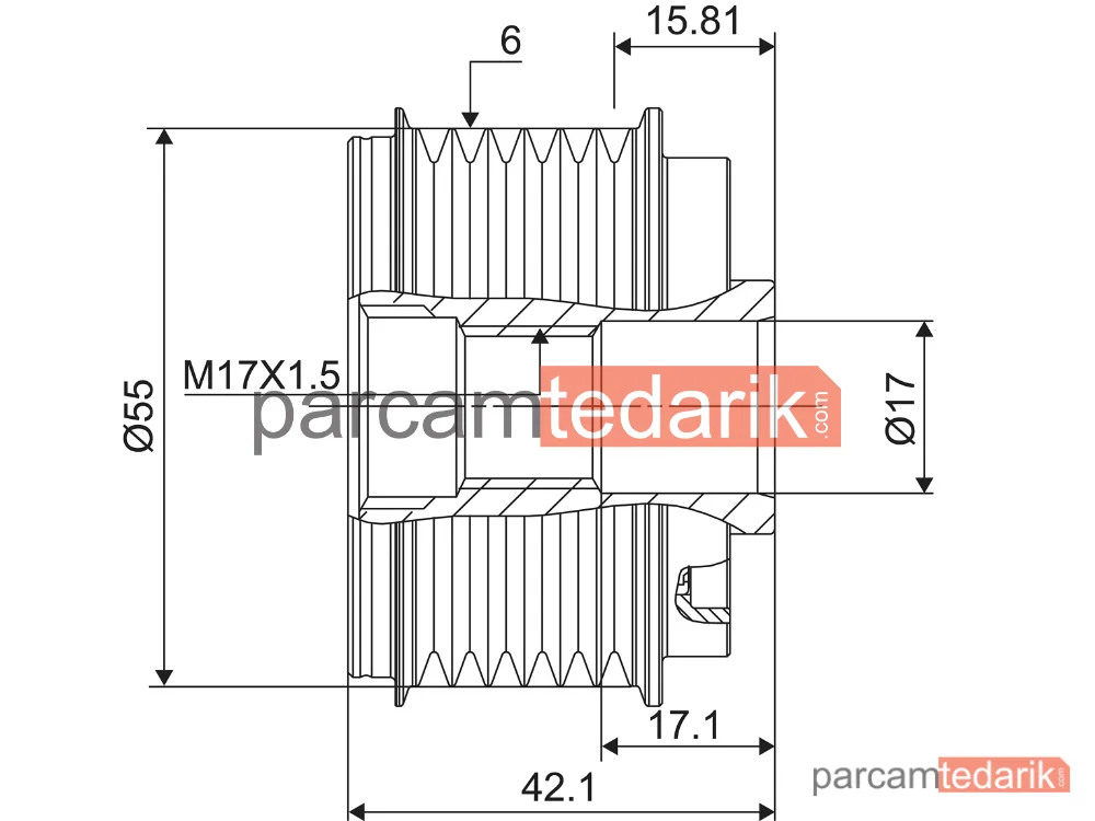 VALEO 588112 | Alternatör Kasnağı — Nissan NV200 / Evalia, Nissan NV200, Nissan Juke